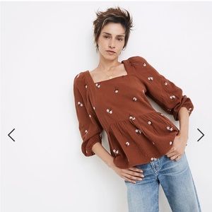 Madewell Peplum Top